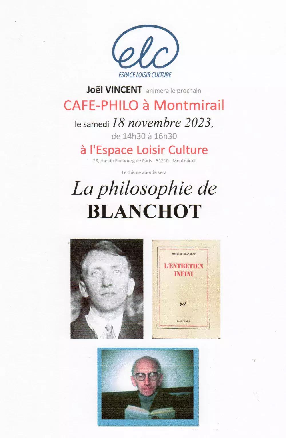 Café-Philo - 18 nov. 2023