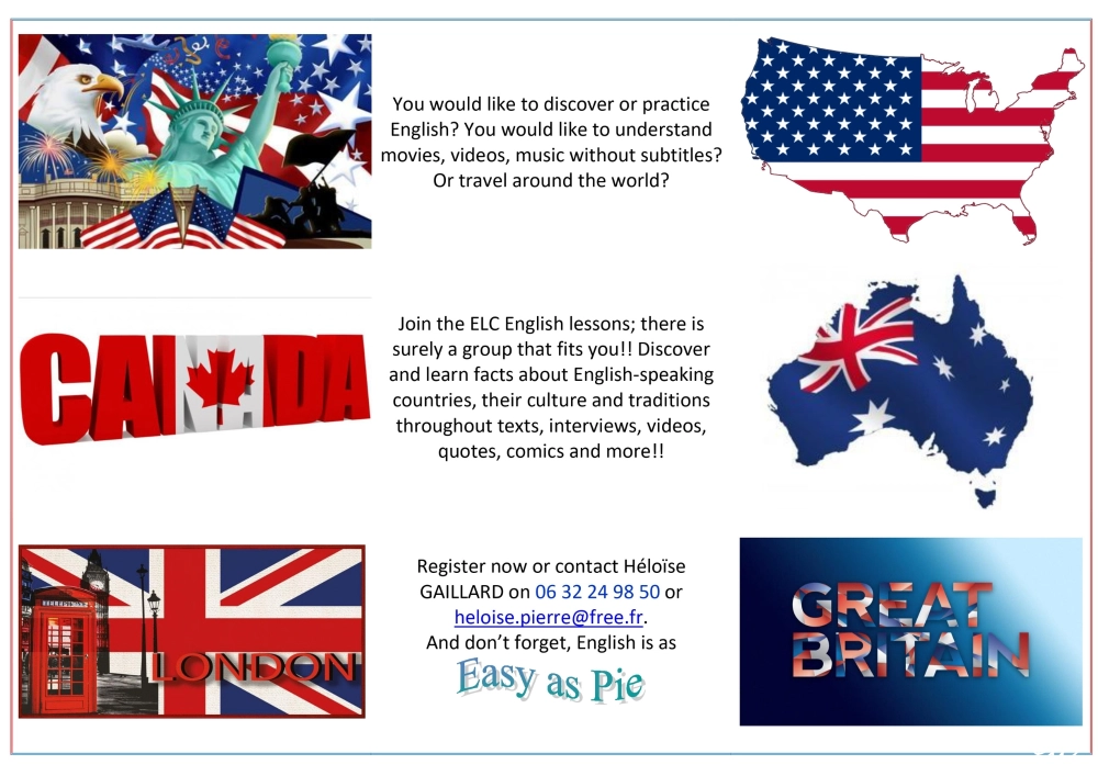 Anglais - infos
