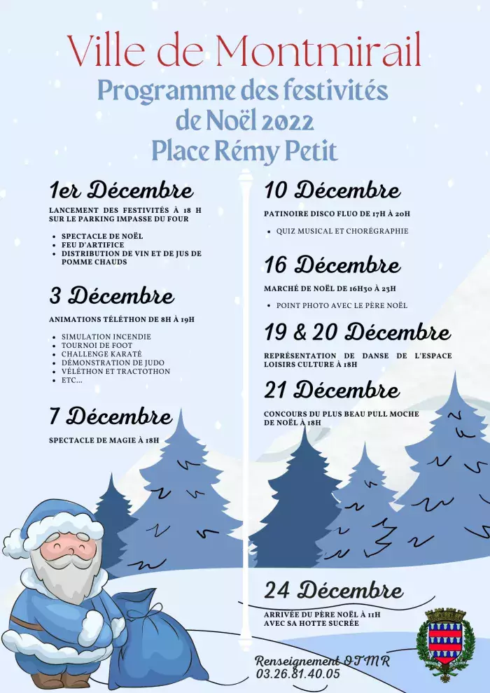 Festivités de Noël - affiche