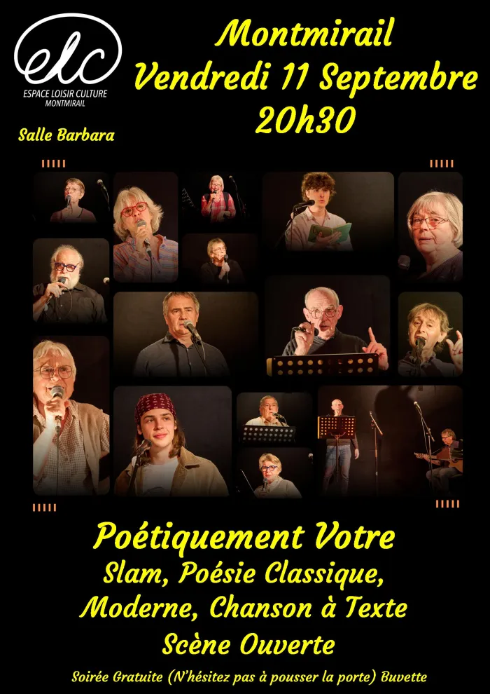 Poétiquement vôtre - 11 septembre 2026