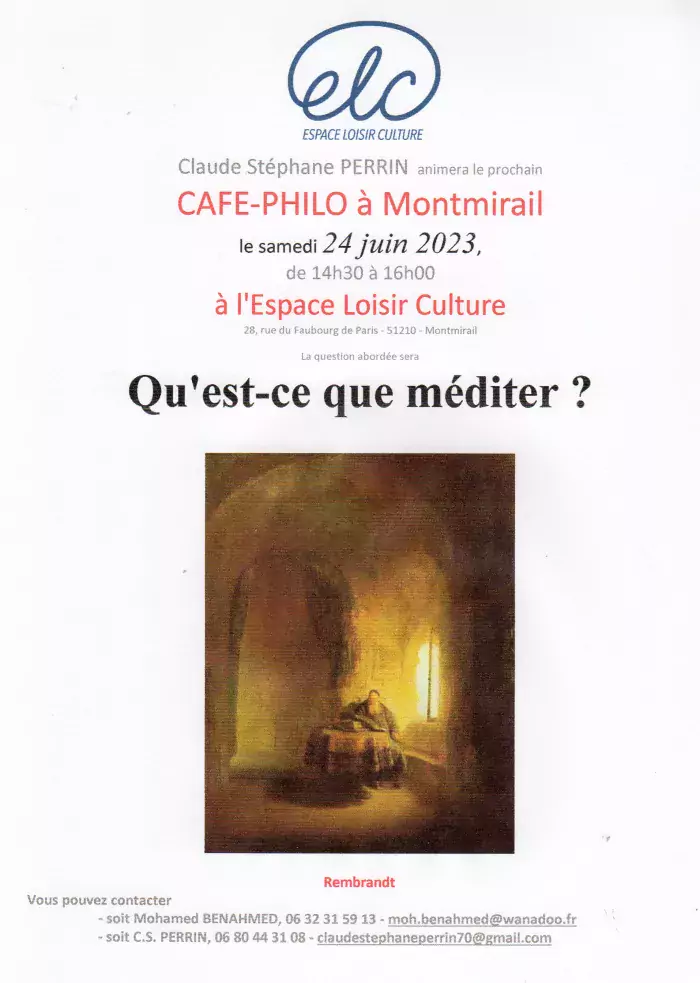 Café Philo - 24 juin 2023
