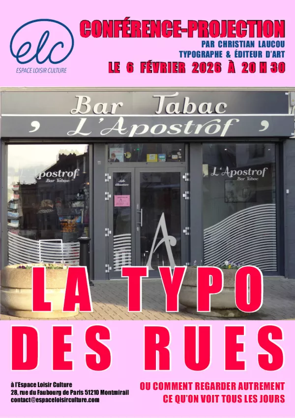 La typo des rues - 2026