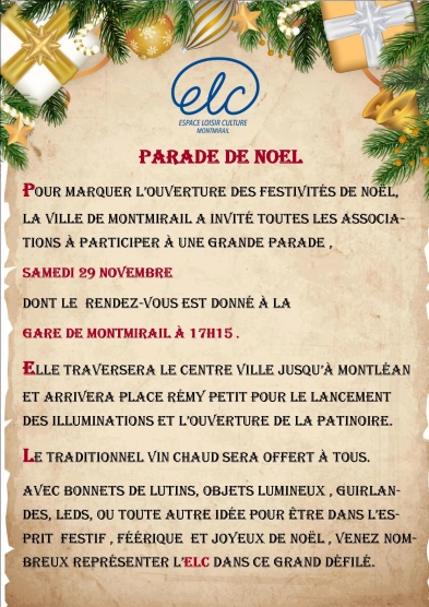 Parade de Noël 2025