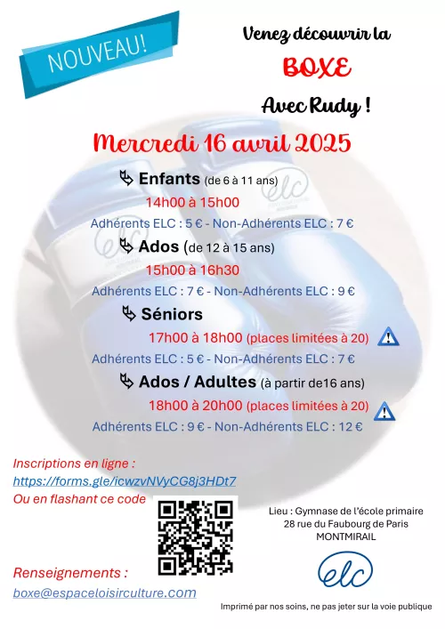 Venez découvrir la Boxe avec Rudy !