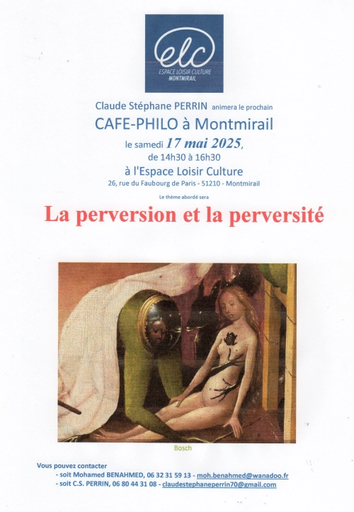 Café Philo - La perversion et la perversité