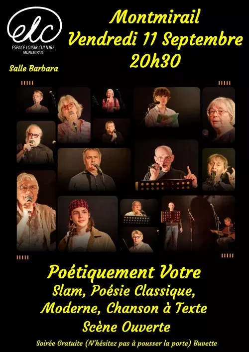 Poétiquement vôtre - 11 septembre 2026